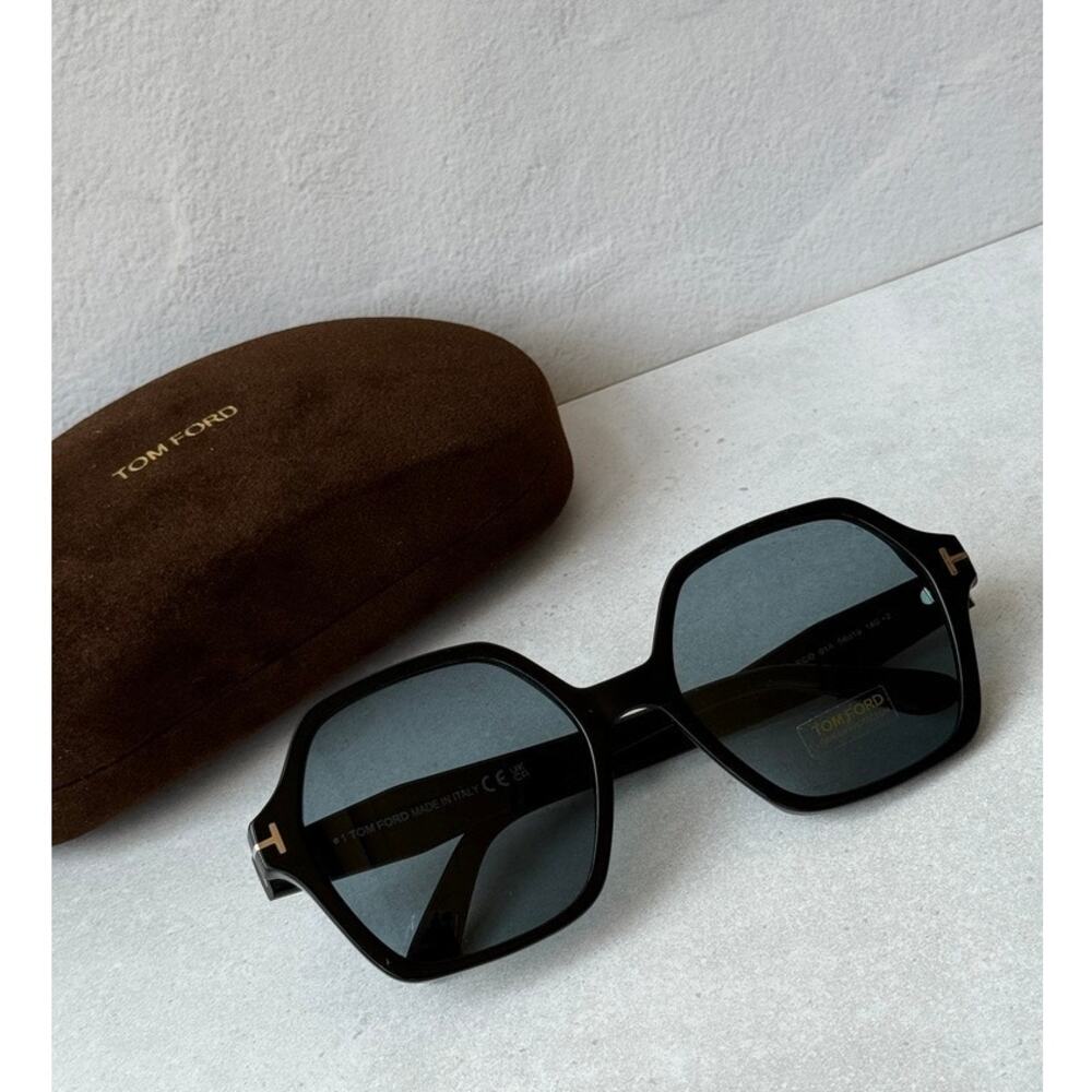 NEW Tom Ford Romy FT1032 Sunglasses Black Blue